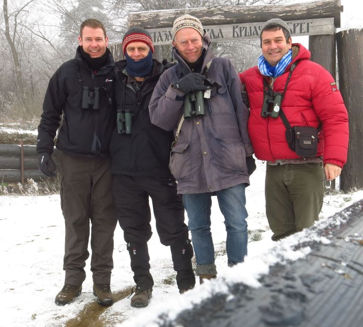 Matt Howard John Fanshawe Tim Dee Mark Cocker in Serbia